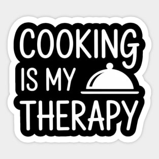Cooking Is My Therapy - Culinary Chef Sticker